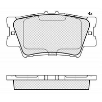 AKOK Performance Rear Brake Pads Fits Toyota Camry Hybrid 07-17 AHV40.AVV50 RAV4 30 40 Series 06-18 04466-33180 04466-33200 04466-42060 97*491*154