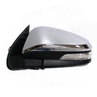 Chrome Side Mirror Assembly with Indicator Left Foldable 7Pin Fits Toyota Hilux 2015+ GUN126 RJA055-1230CL 87940-0KB71