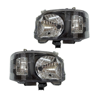 Pair Headlight Smoked Black Fits Toyota Hiace 2014-2018 TY-14HIA-002-Set