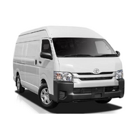 Complete Front Facelift Body Kit (Wide-Body) Upgrade to 2014-2018 Style Fits Toyota Hiace Commuter SLWB 2005-2013 