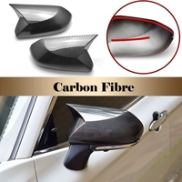 Pair Carbon Fibre Look Aftermarket Style Side Mirror Cover Stick-on Type Stick-On For Toyota Camry 2018-2024 Ascent Ascent Sport SL SX