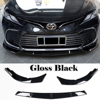 Gloss Black Aftermarket Front Bumper Lip Splitter Screw-on For Toyota Camry 2021-2024 Ascent